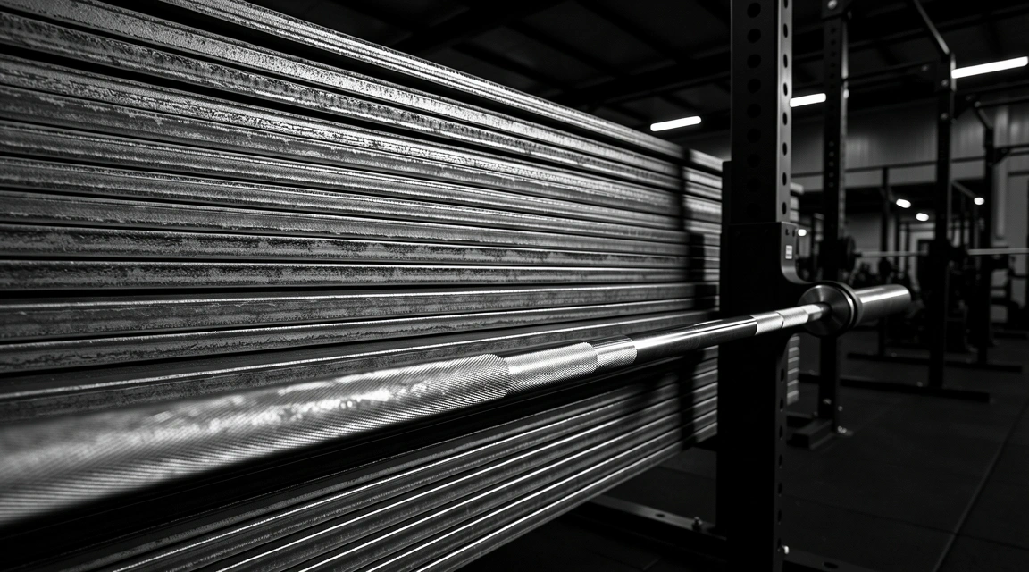 Schwere Stahlplatten im Stapel